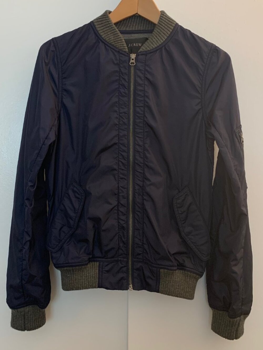 J. Crew nylon bomber jacket - like new